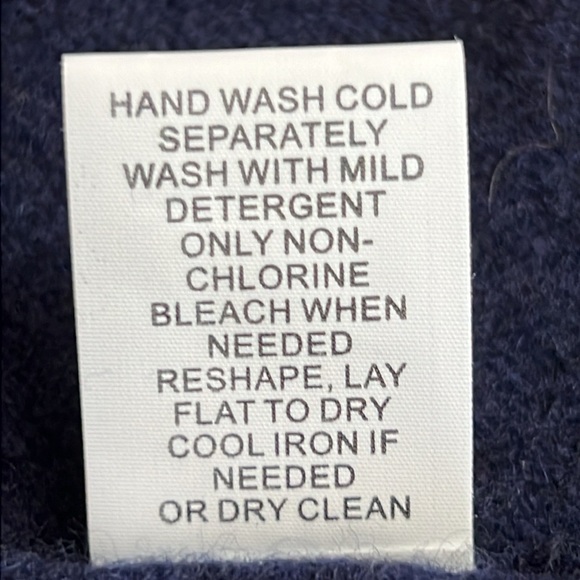 41 Hawthorne Leena Cashmere Navy Open SZ S Cardigan New - Picture 9 of 9